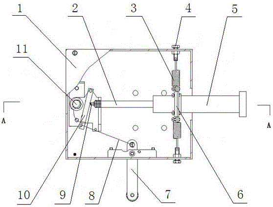 A push rod device for electric vehicle battery replacement