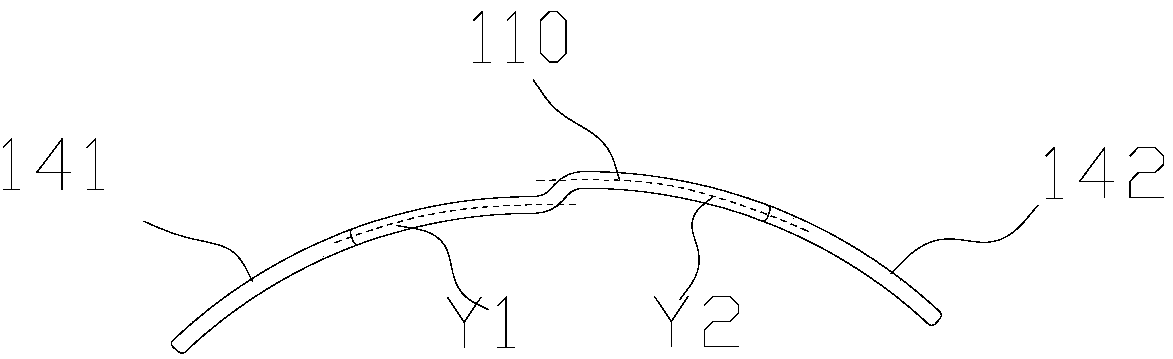 Conductor section and stator assembly with same, and motor