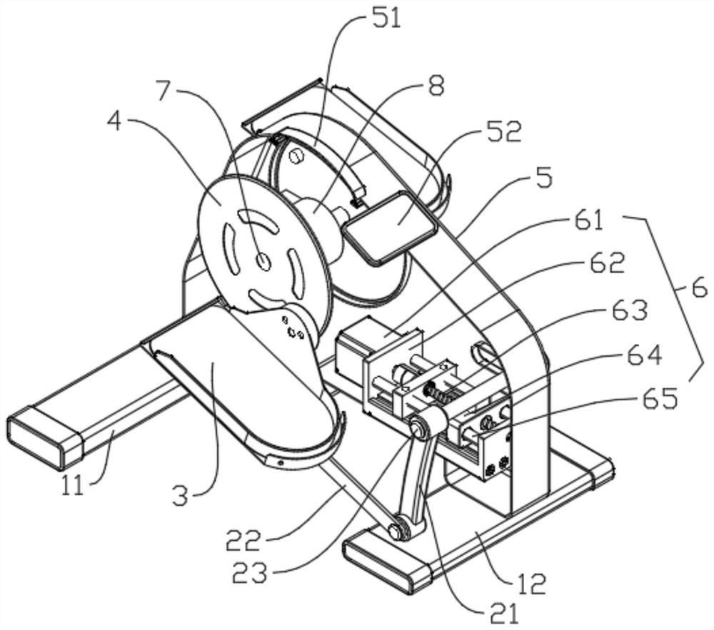 Crank rocker type limb training device