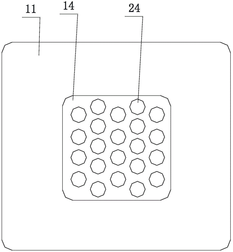 Square hole lamp