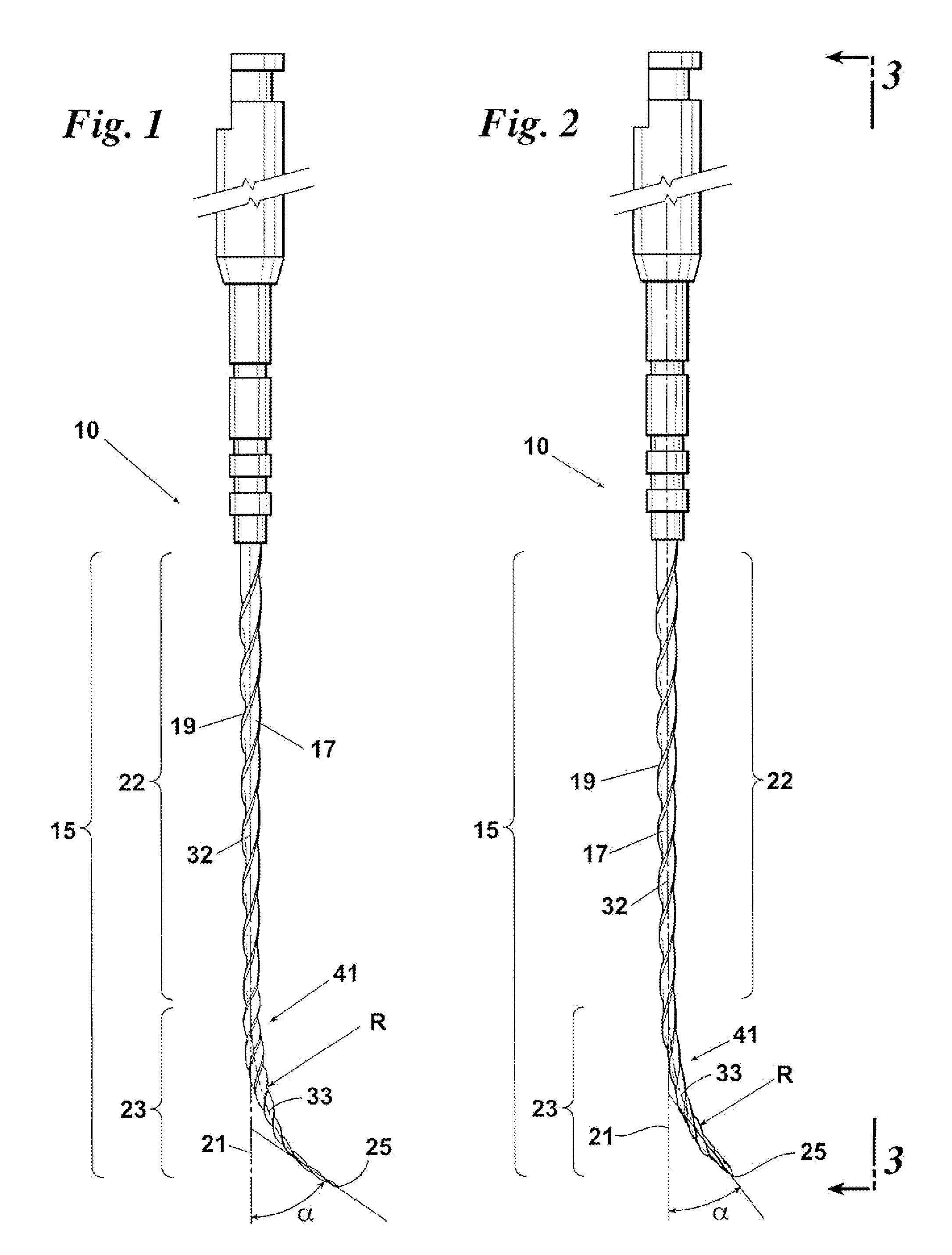 Multi-planar pre-curved rotary endodontic file