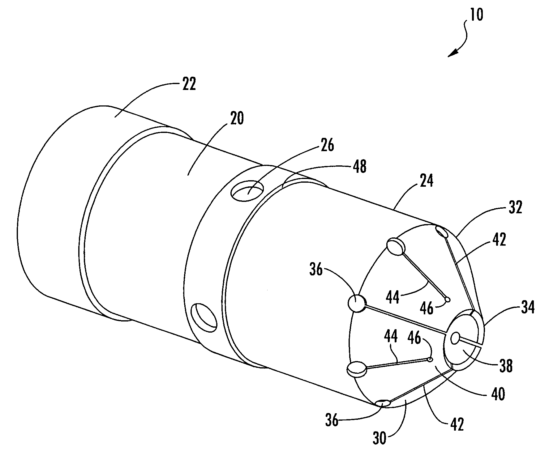 Pilot nozzle heat shield having connected tangs