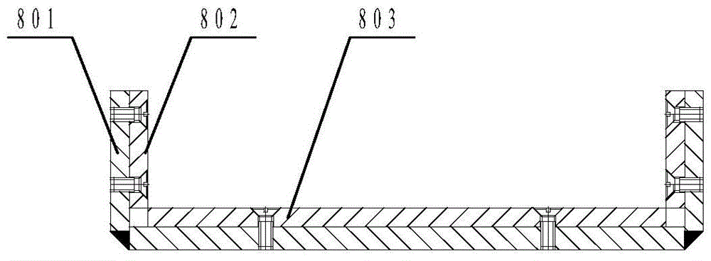 A multifunctional self-adaptive material guide structure