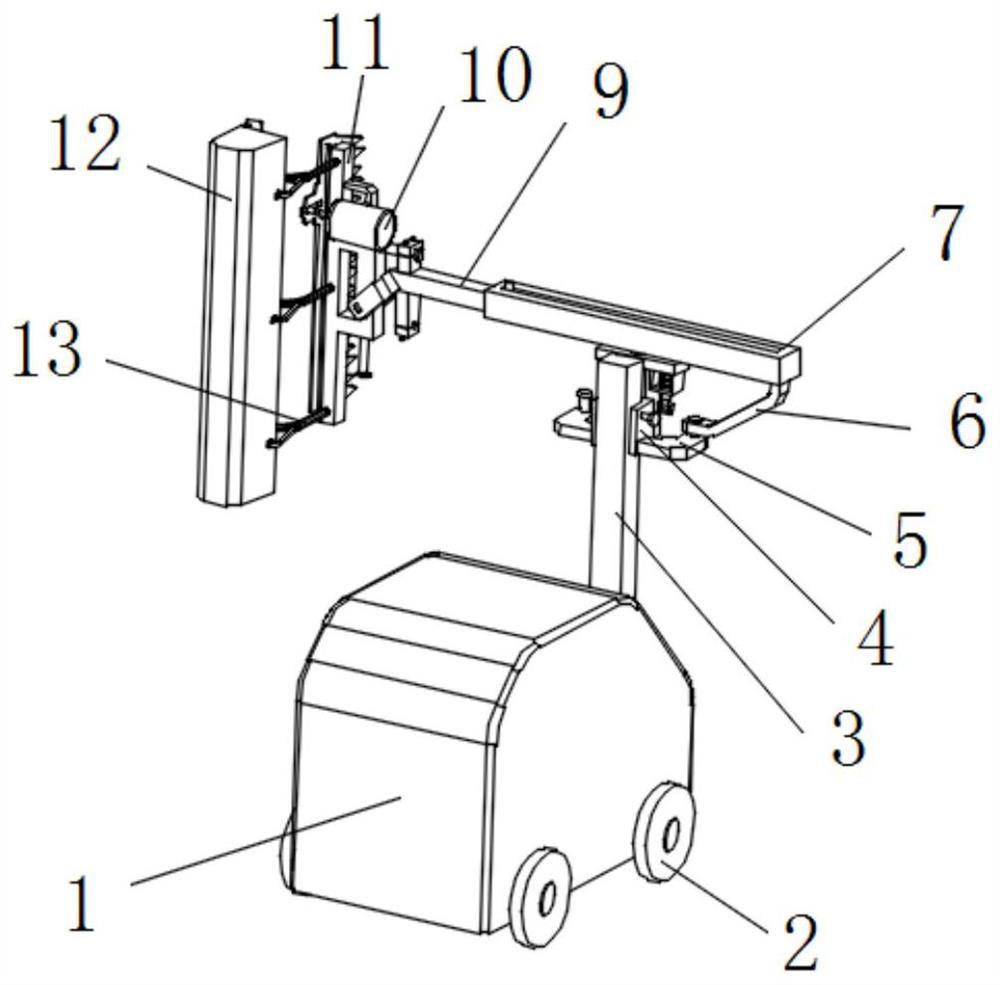 Road greening pruning device for municipal engineering