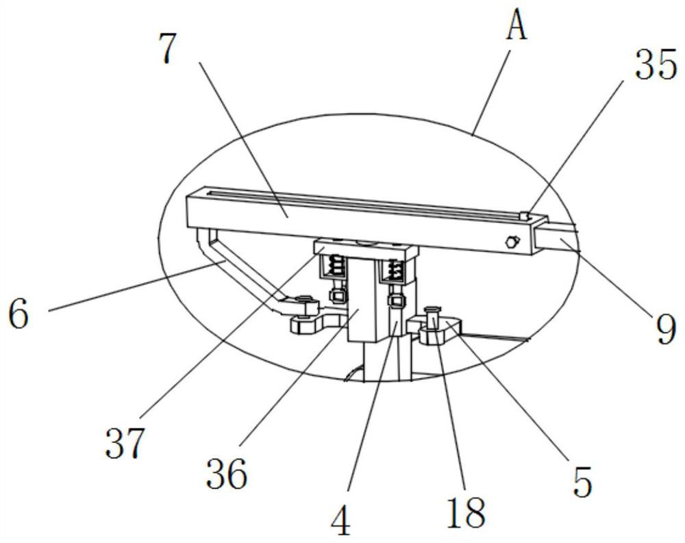 Road greening pruning device for municipal engineering