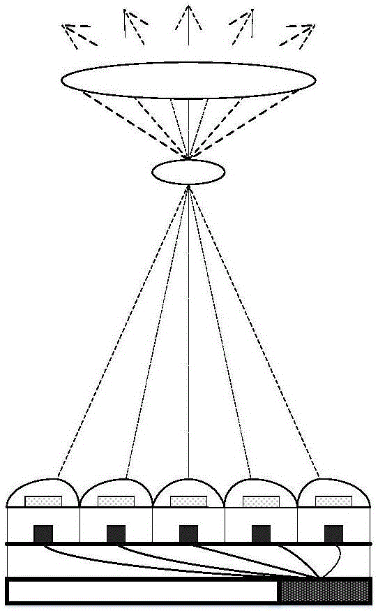 Solar spectrum and black-body radiation spectrum simulation system based on quantum dot LED