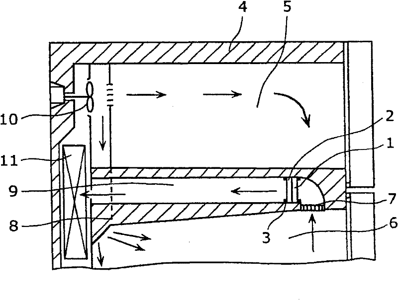 Refrigerator, and disinfecting device