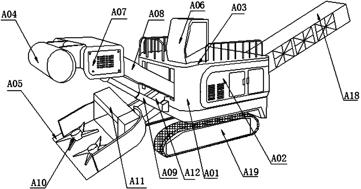 Opencast coal mining machine capable of effectively crushing coal briquettes and usage thereof