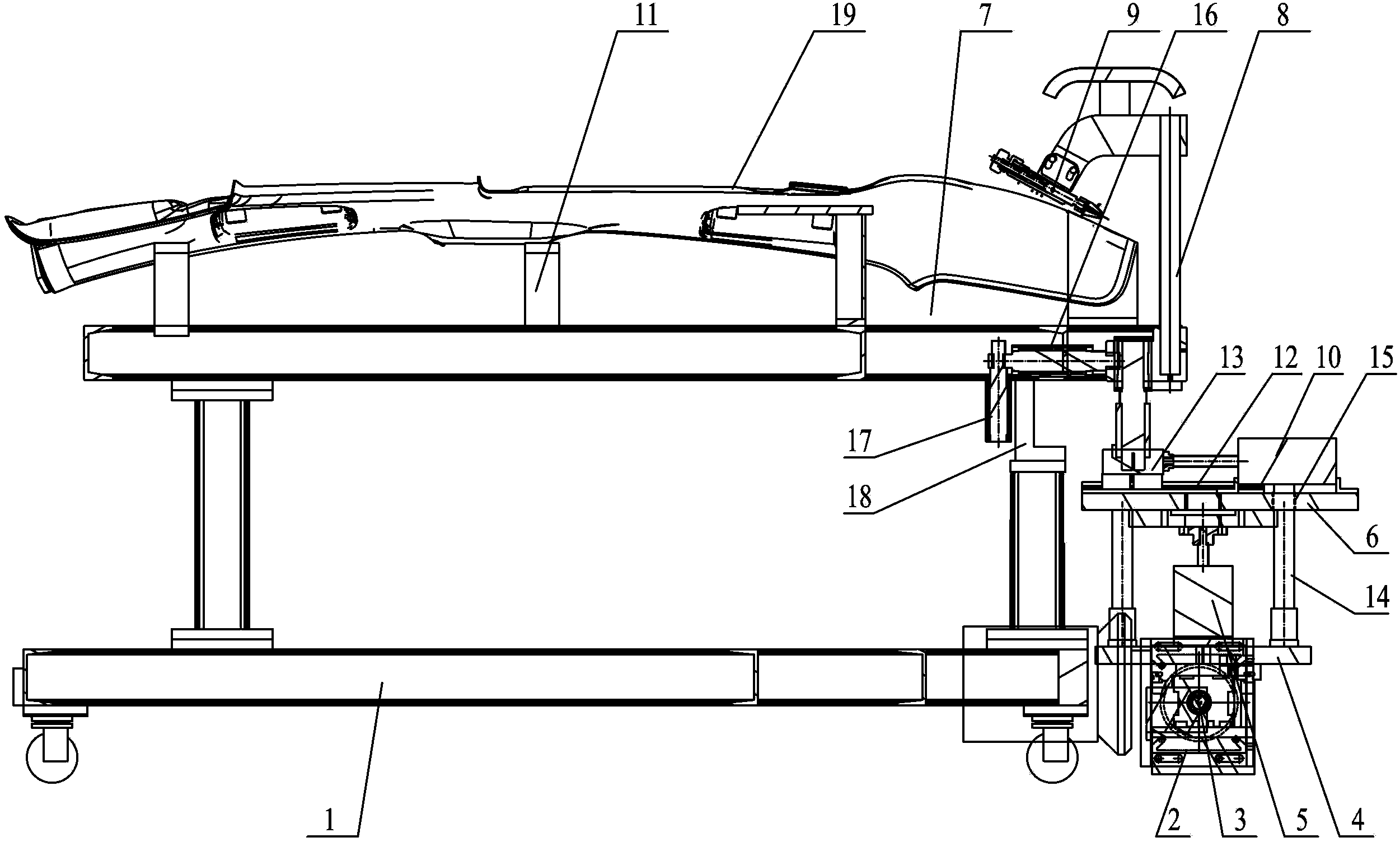 Afteredge cutting mechanism of automotive interior ceiling