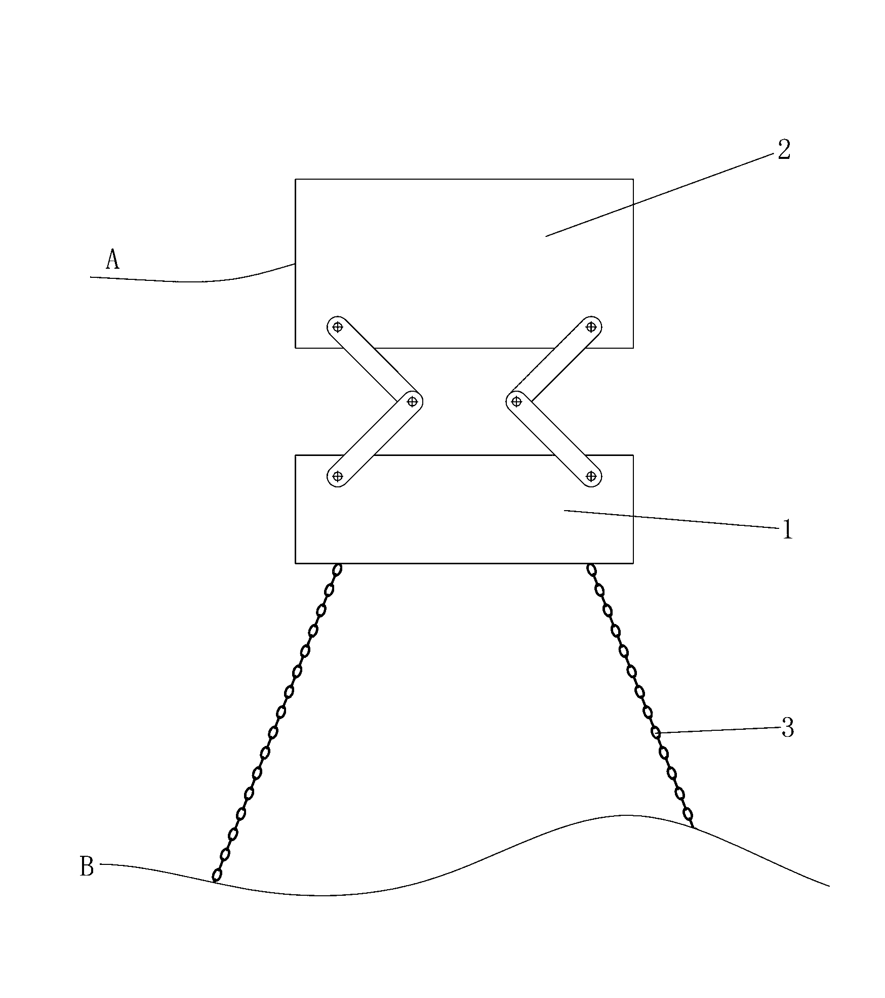 Floating dock capable of not changing length of vertical mooring line during change of sea level