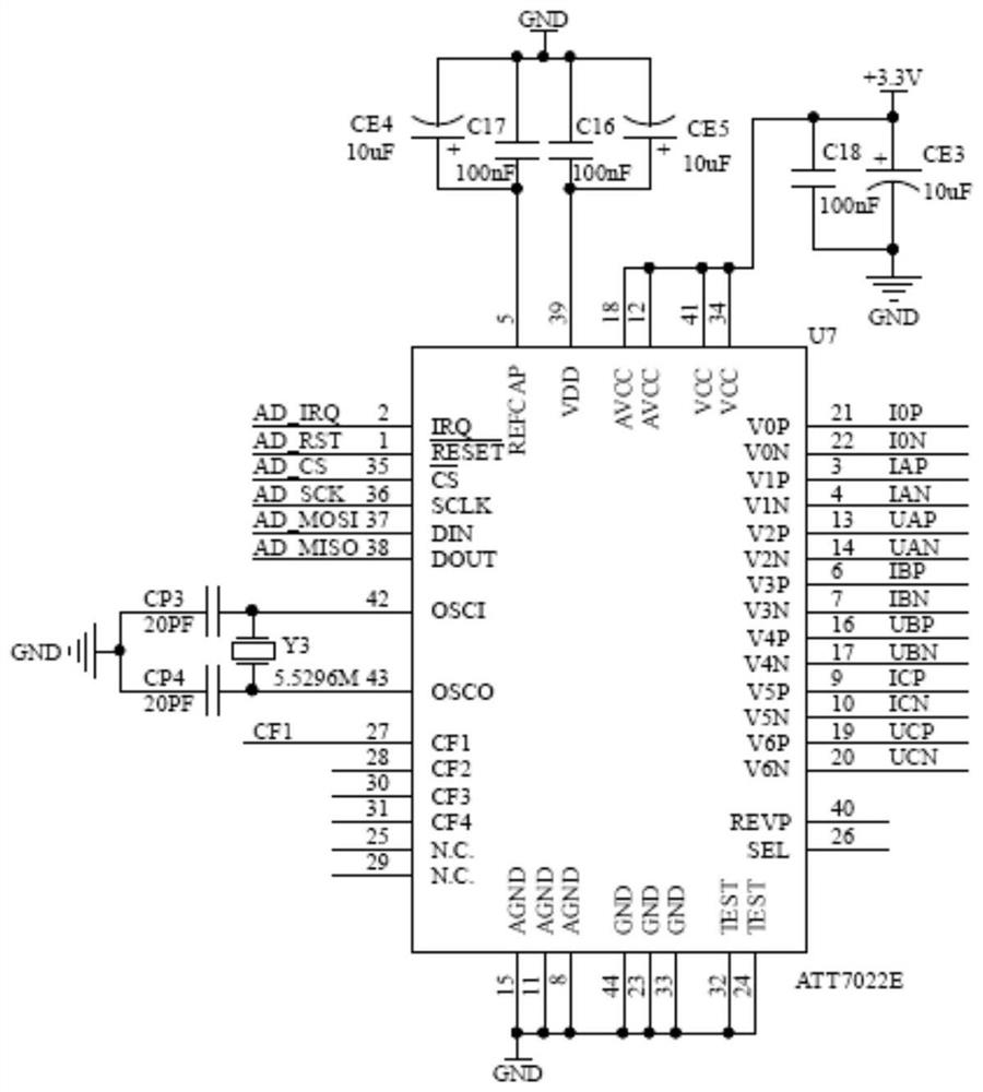 Power distribution network fault detection device and system