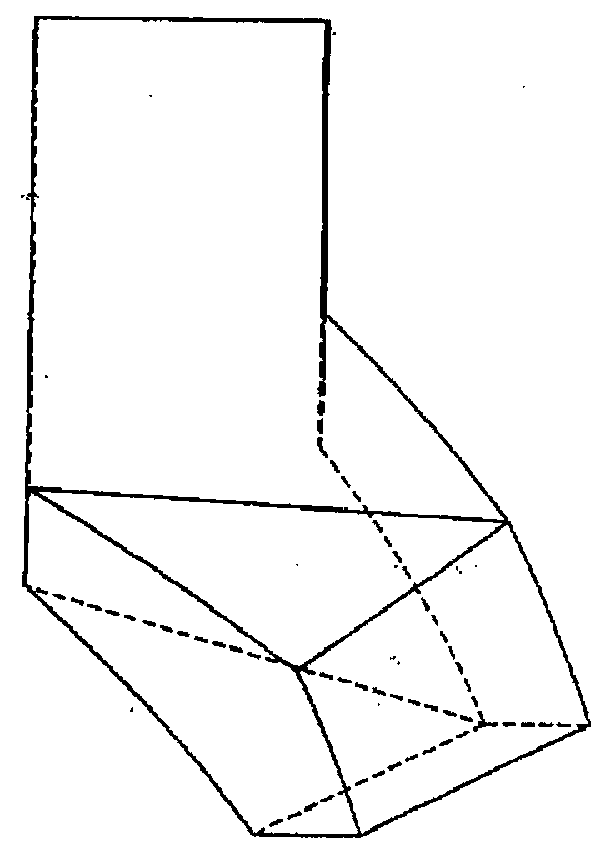 Novel combined brick structure of self-locking sealed blast furnace warm air duct intersection