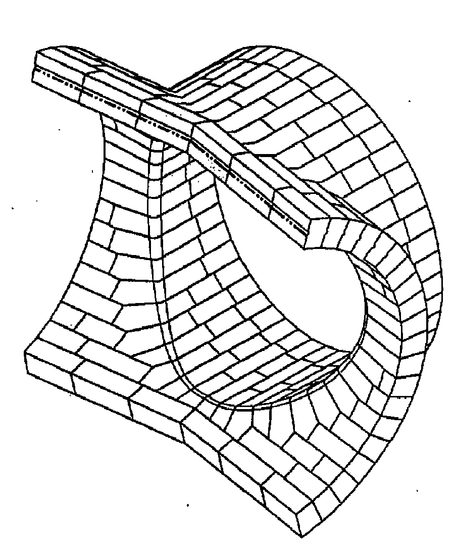 Novel combined brick structure of self-locking sealed blast furnace warm air duct intersection