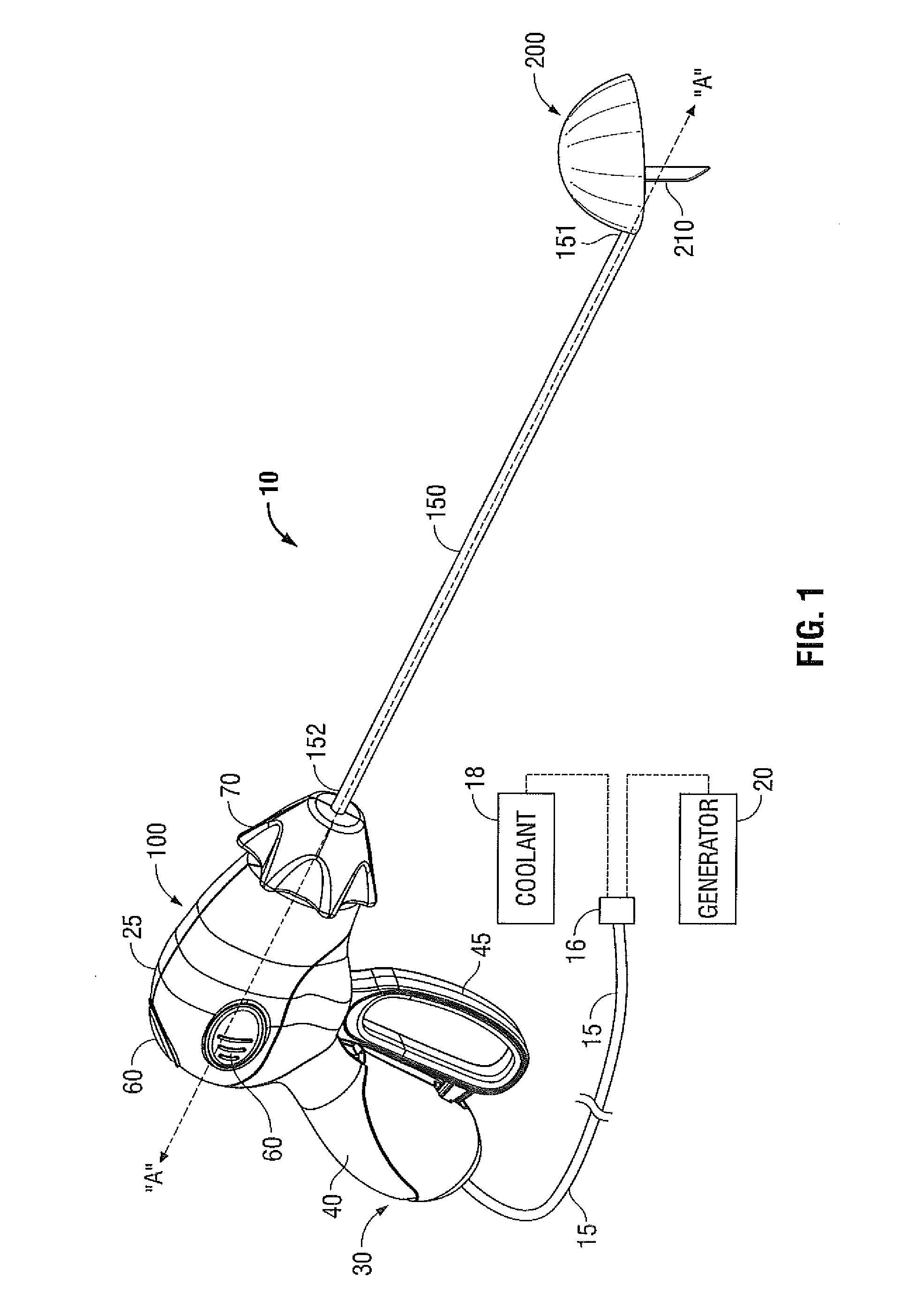 Microwave Surface Coagulator with Retractable Blade