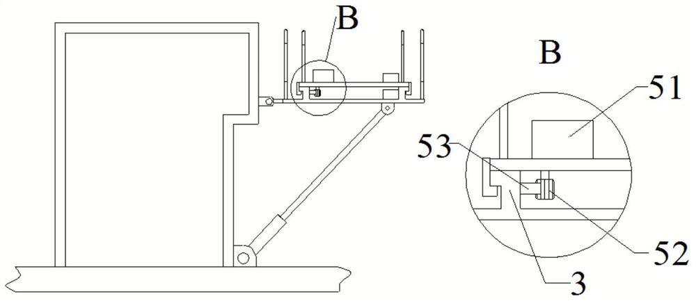 A telescopic trestle attached to a cantilever beam of a jack-up drilling platform and its application method