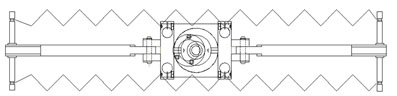 Motor drive-based robot vertical bounce mechanism