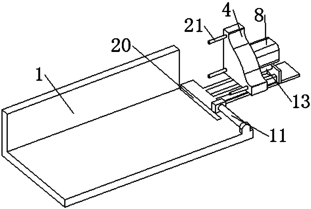 Auxiliary device for door and window corner drilling and grooving