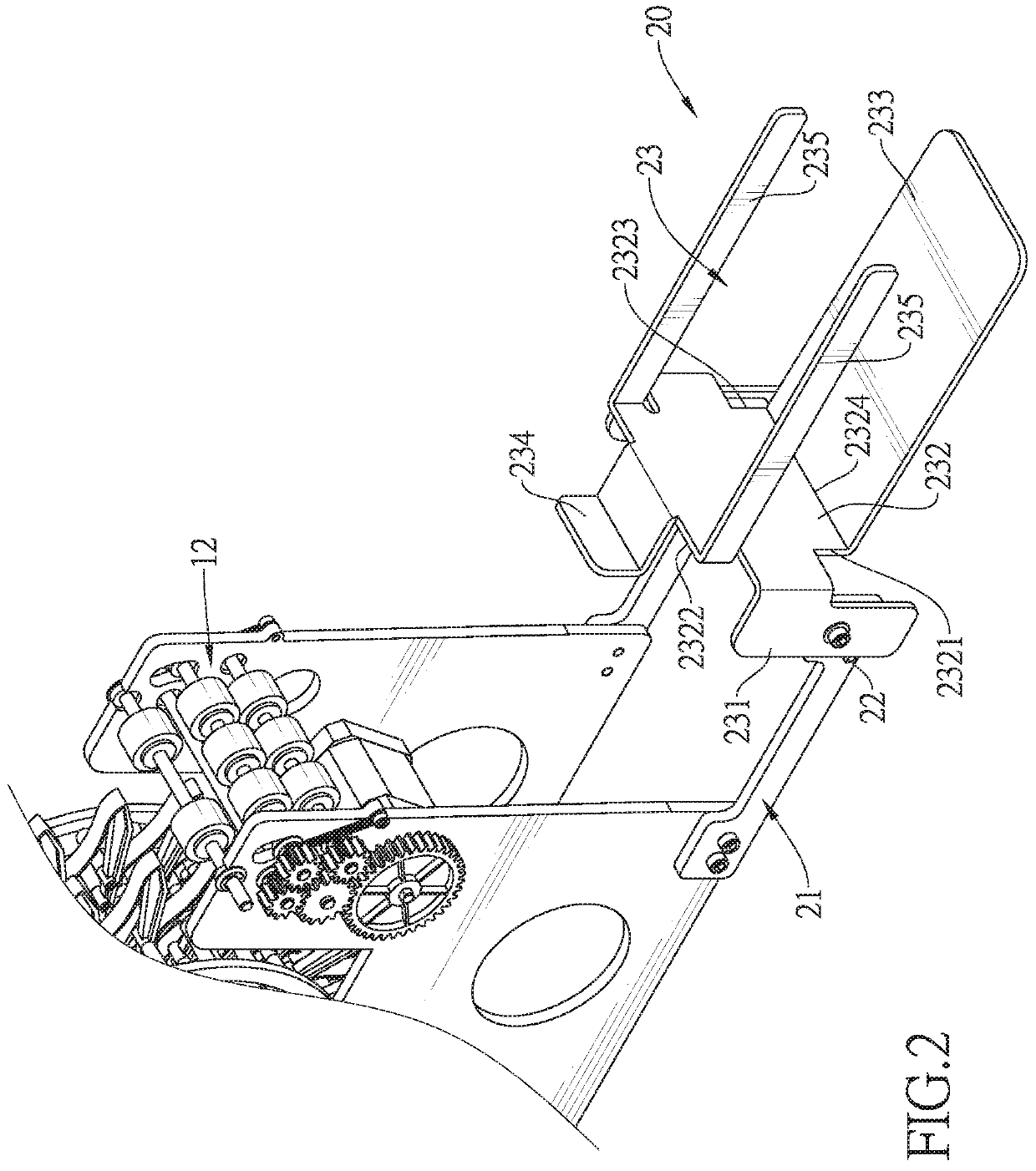 Automatic card shuffler and card box rack of the automatic card shuffler