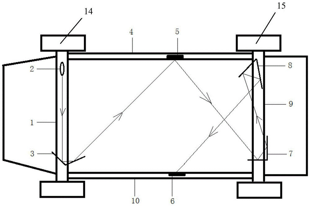 Body deformation detection device based on laser conduction