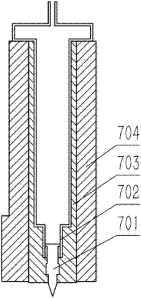 Molten jetting deposition 3D printing device driven by electric field, and working method thereof