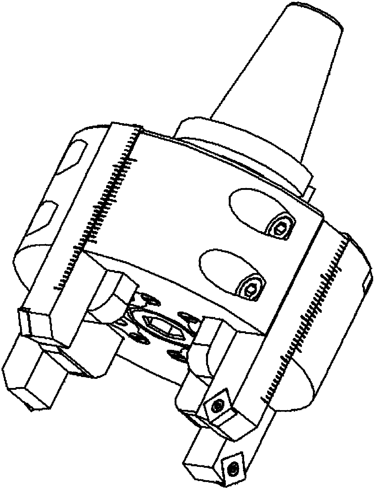 Stepped chip breaking disk milling cutter