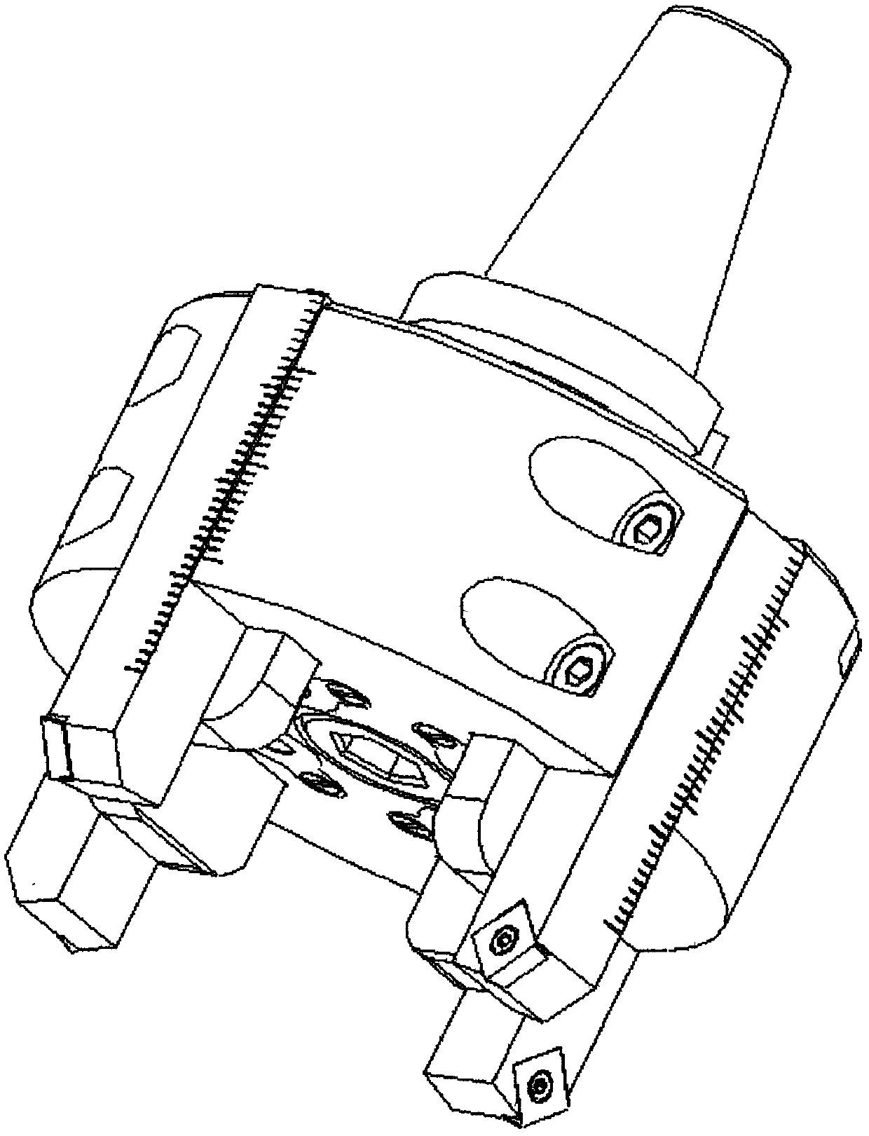 Stepped chip breaking disk milling cutter