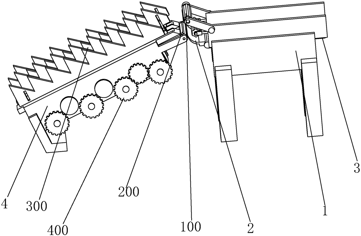 Auxiliary feeding wood peeling machine