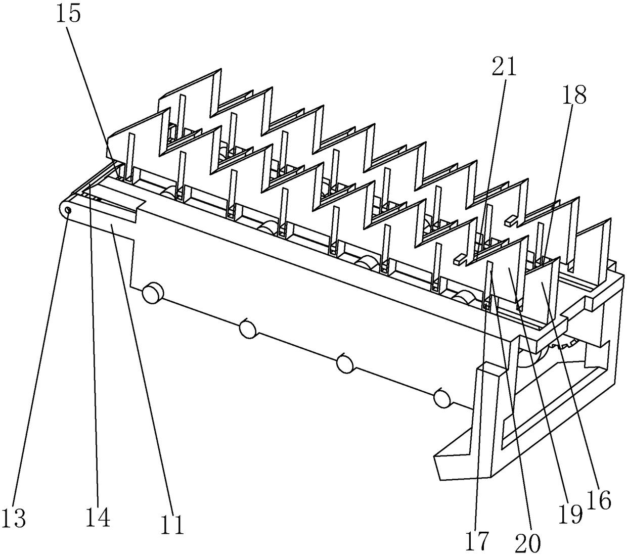 Auxiliary feeding wood peeling machine