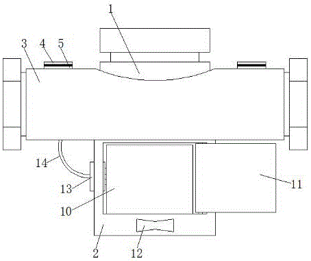 Community water meter with anti-freezing function