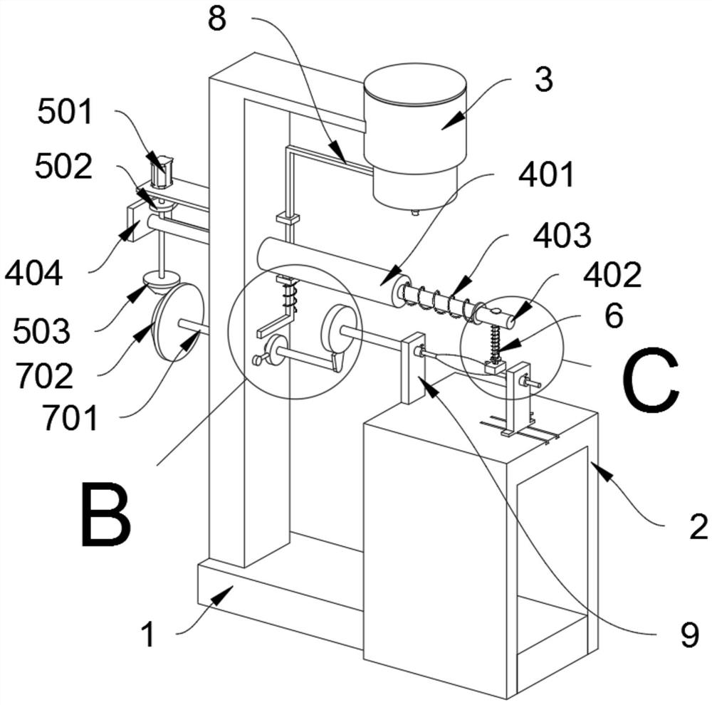 A float linkage paint brushing device