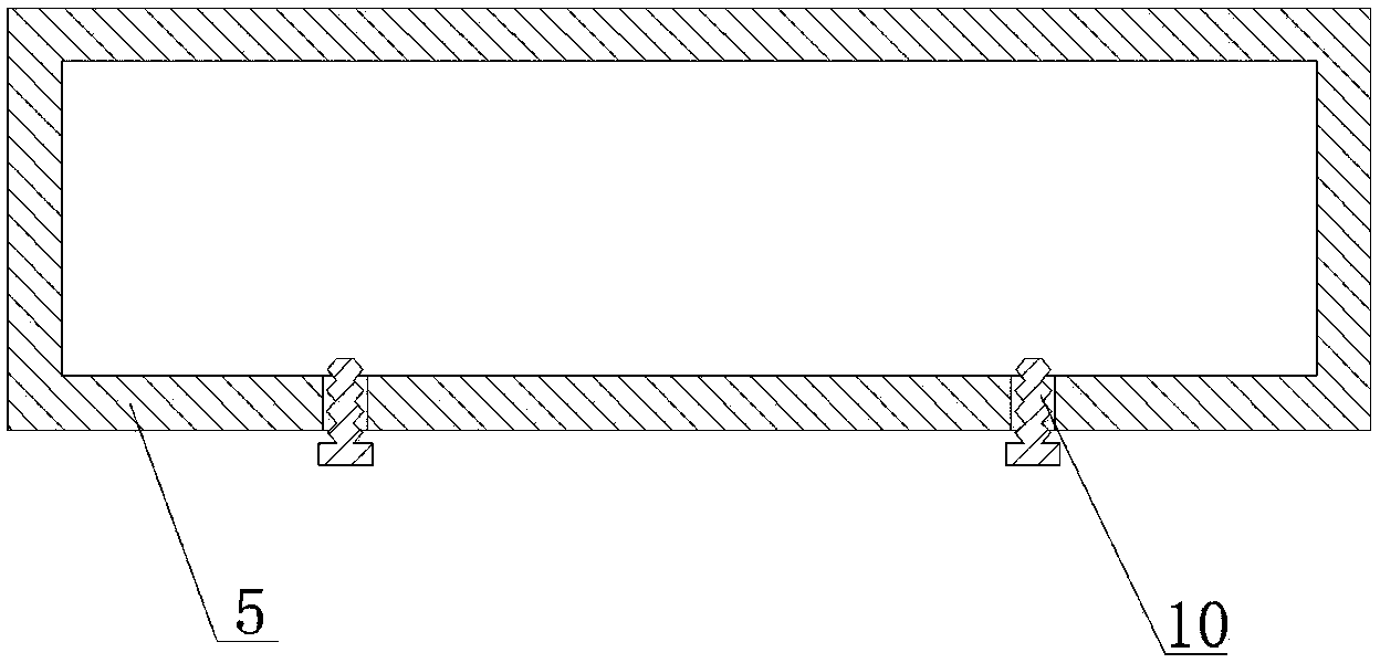 Graphite mould used for manufacturing local reinforcement aluminum matrix composite materials