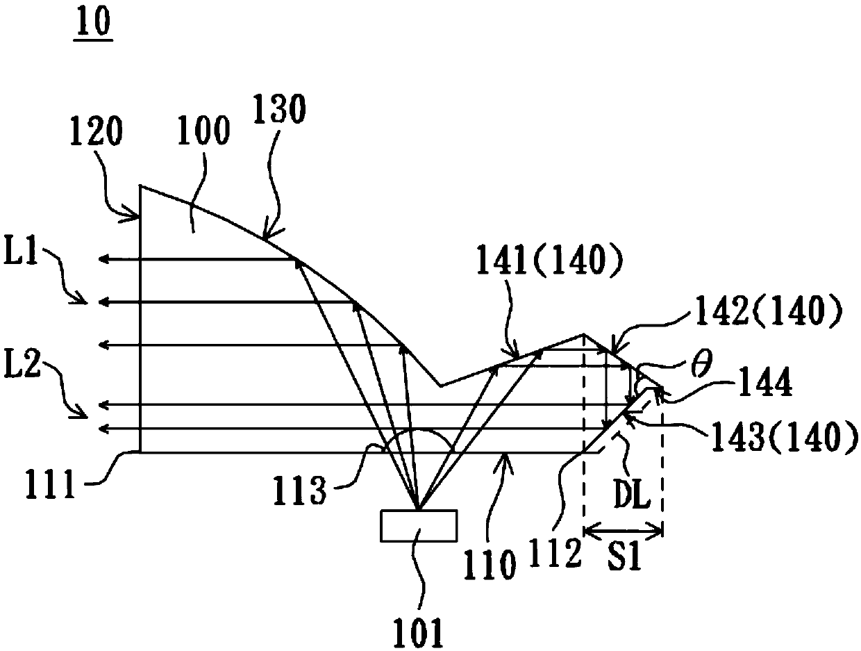 Light guide lens and vehicle head lamp