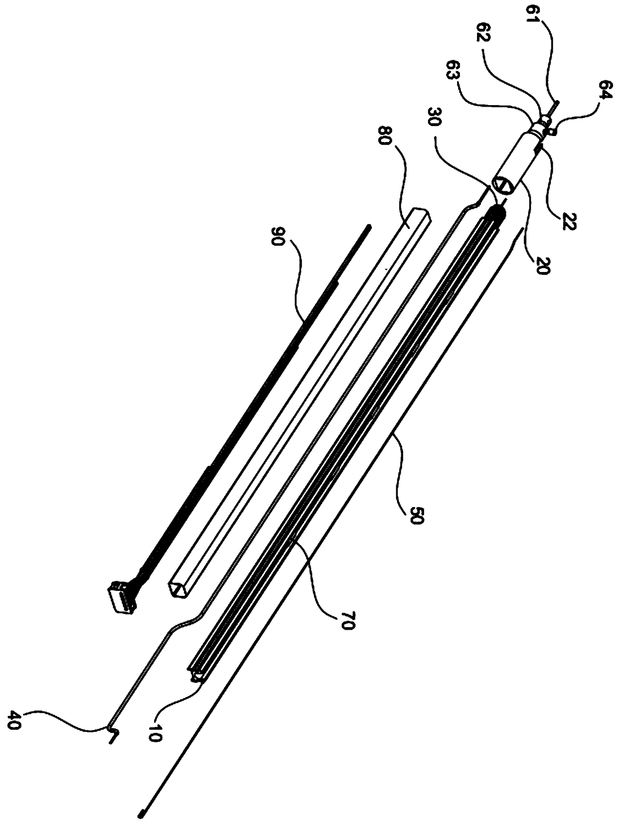 Tension stabilizing device for probe waveguide wire