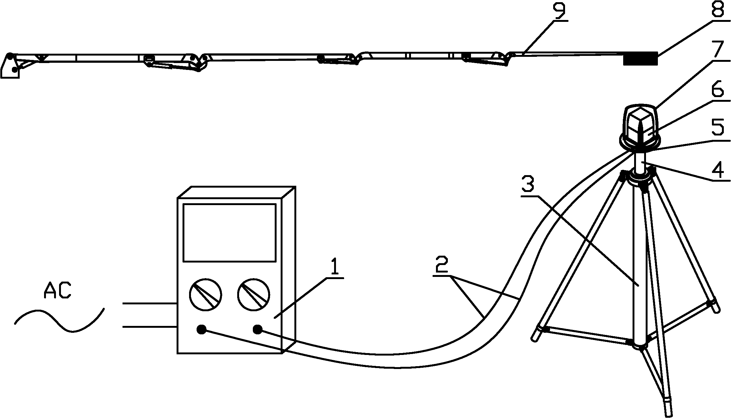 Electromagnetic drive method and device for concrete pump truck arm fatigue tests