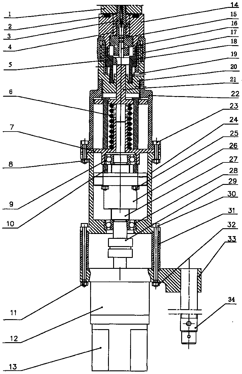 Surgical mechanical arm joint hydraulic locking power generator