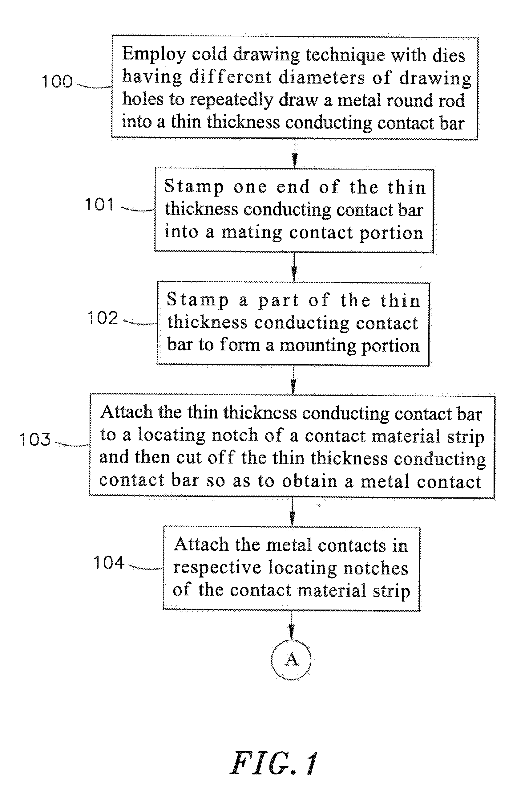 Electrical power connector preparation method