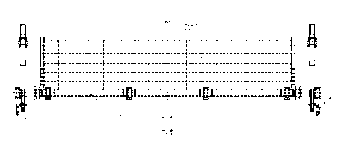 Hydraulic control turning steel dam gate