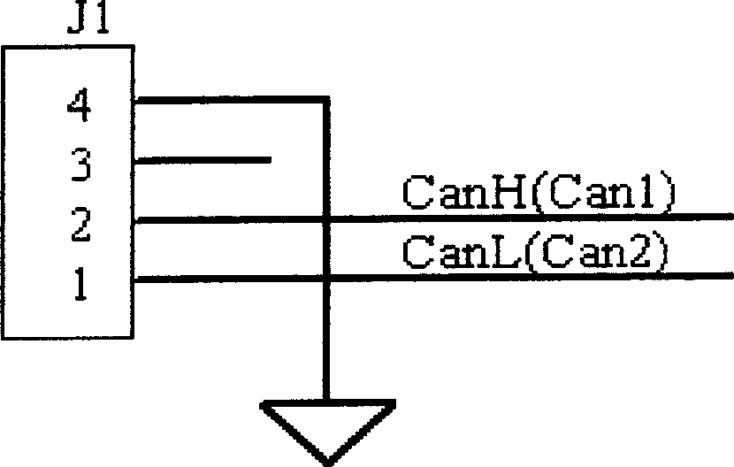 Bus adapter of car running recorder CAN