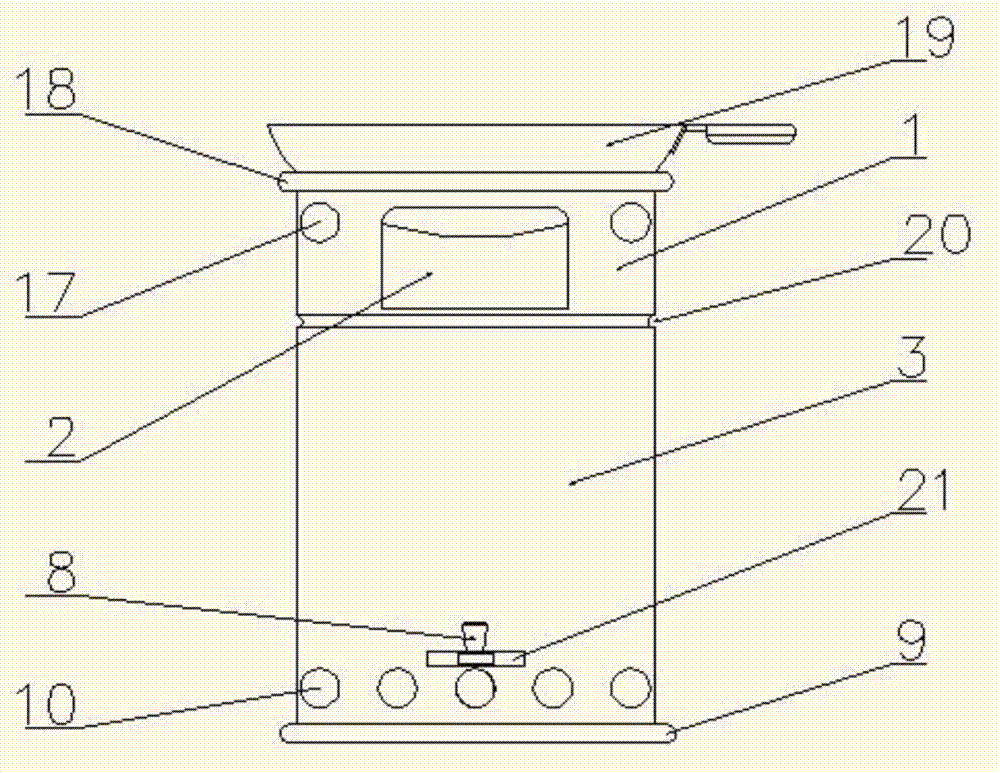 Windproof type biomass picnic furnace