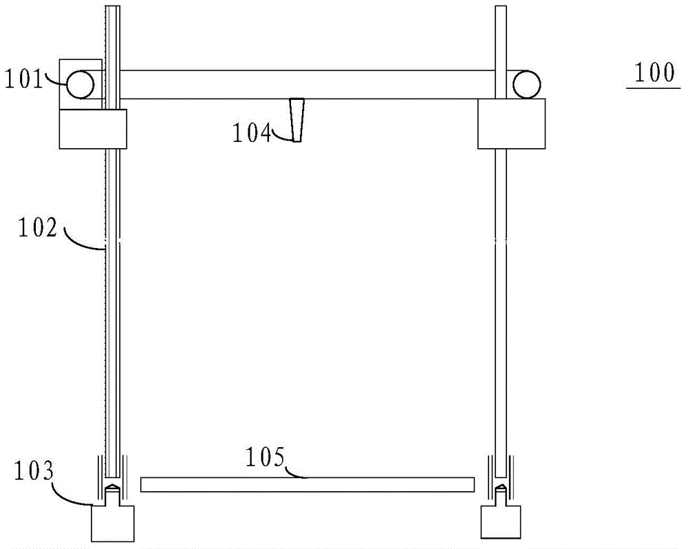 Step mechanism for fused deposition type 3D printer