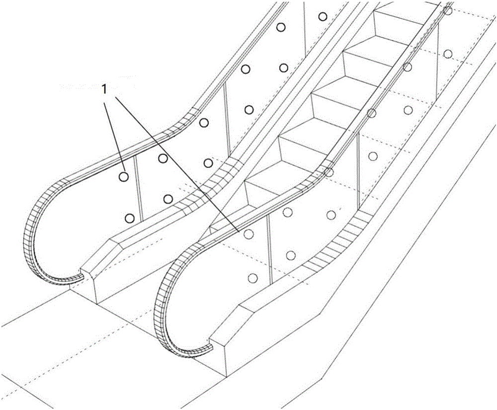 Automatic-ladder-matched safety device