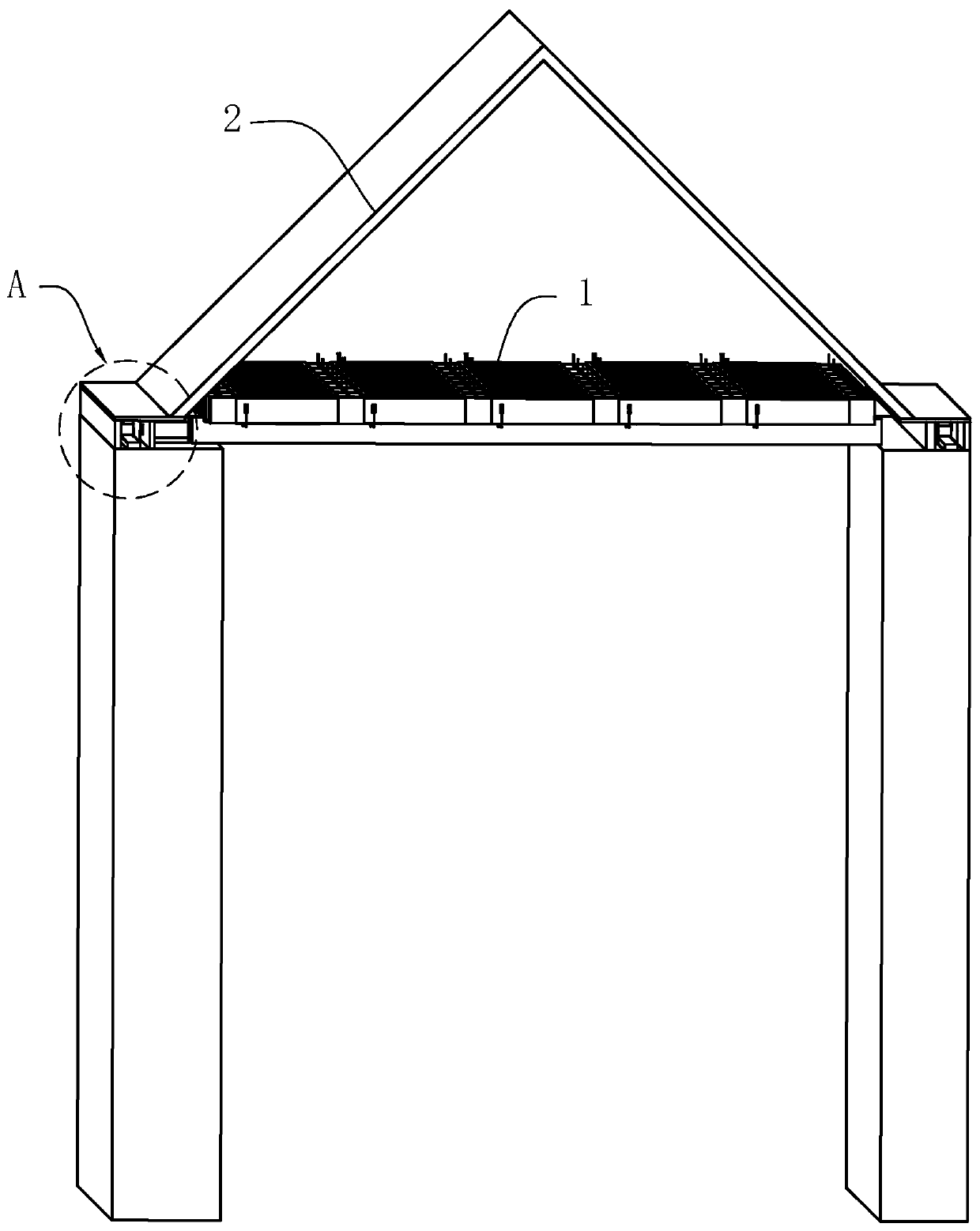 Movable steel-structure roof