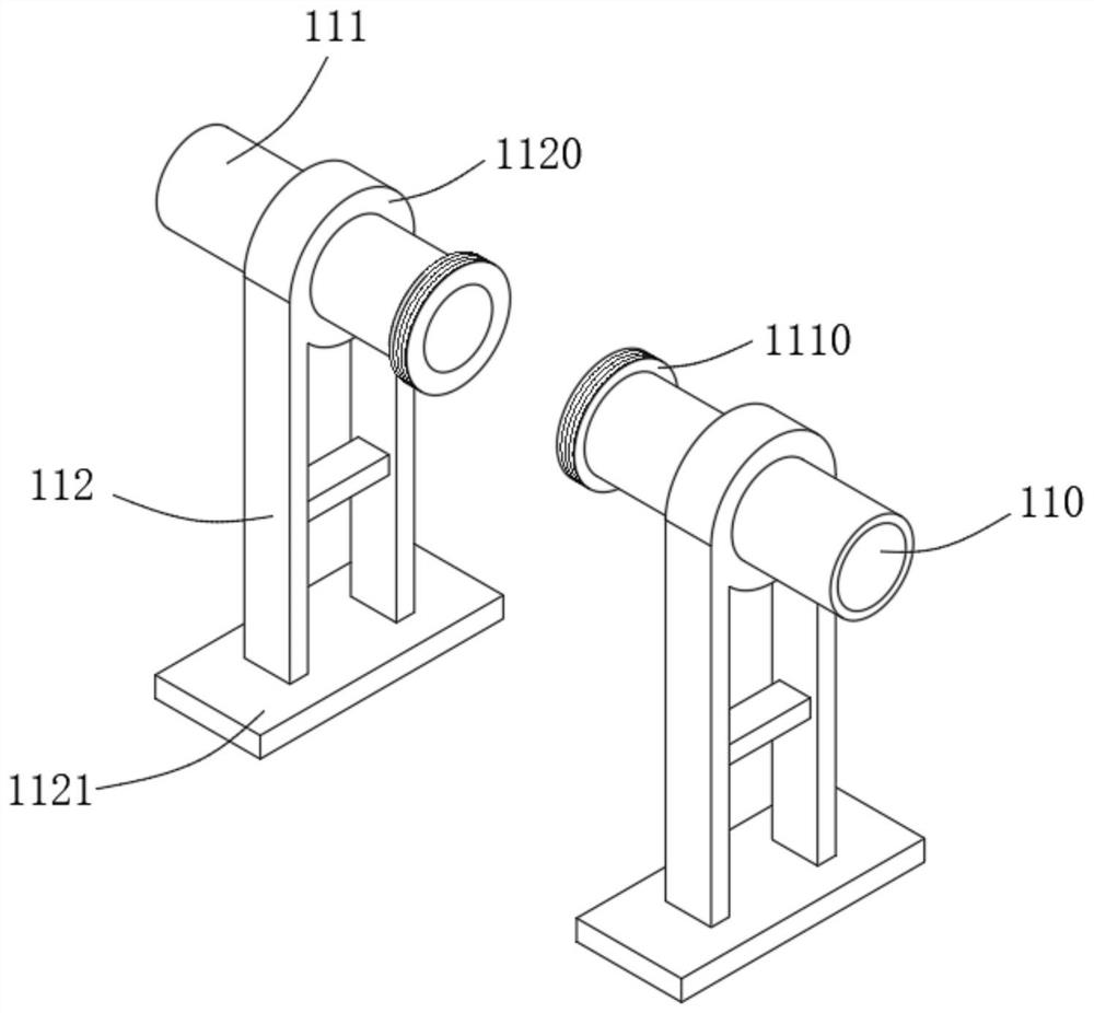 Replaceable waste gas treatment device for multi-pipeline filtration