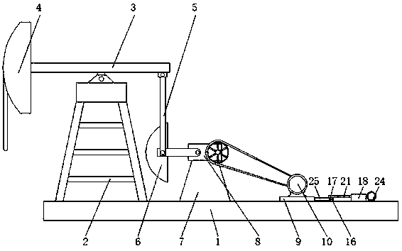 Auxiliary adjustment device for motor of oil pumping unit and operation method of auxiliary adjustment device