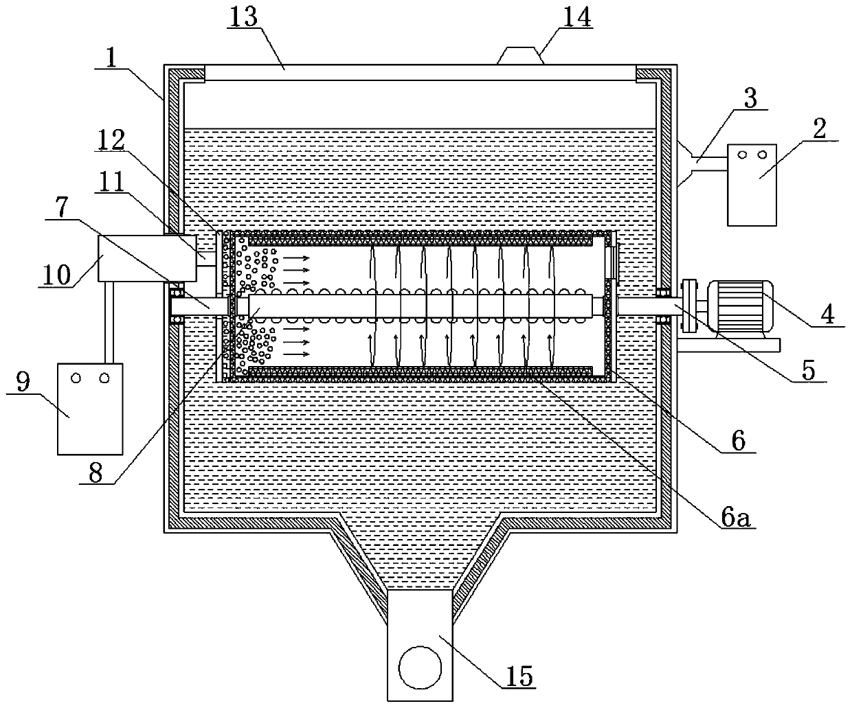 Microwave heating, ultrasonic vibration and mechanical overturning combined dismounting electronic component device