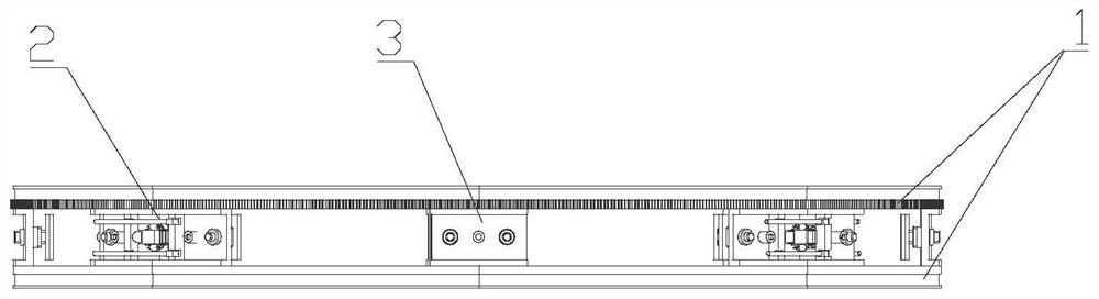 Spliced ​​ring gear track and its horizontality and coaxiality pose decoupling adjustment method