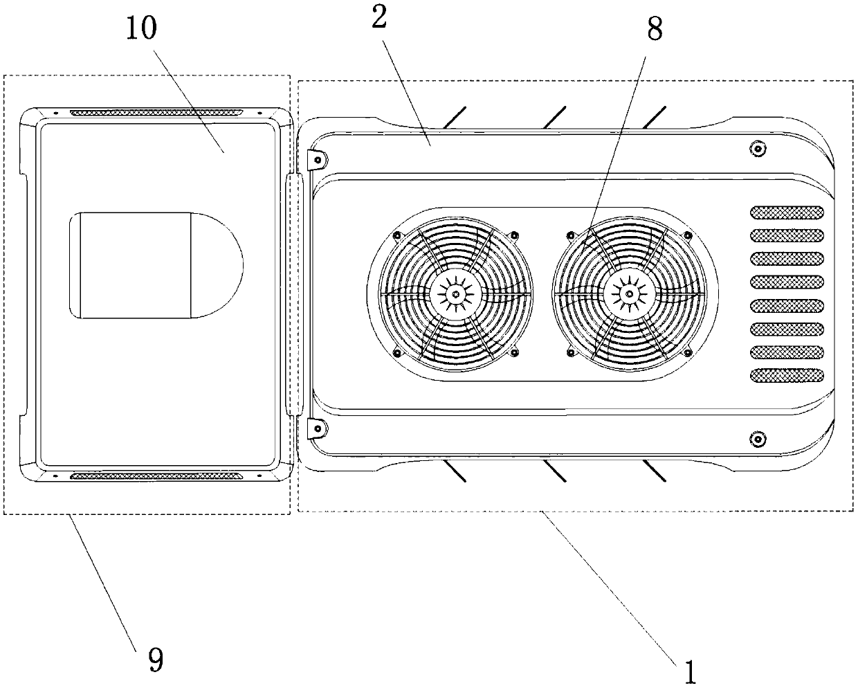 Double-electric-mode pure electric freezing and refrigerating unit