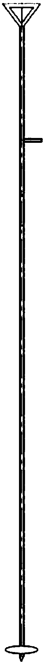 Device for measuring zinc-pot-bottom-slag height