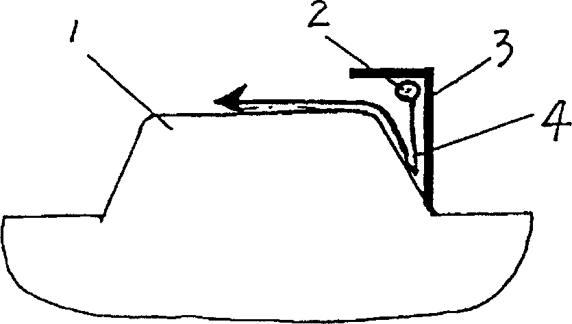 Method for preventing connected tin forming in wave soldering