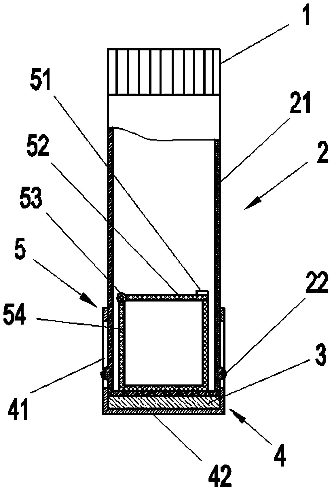 Water cup not prone to blockage